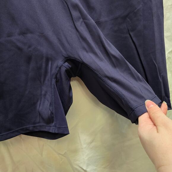 Halara Patitoff 2.0 Pet Hair Resistant High Waist Crossover blue bite shorts XL - Picture 6 of 10